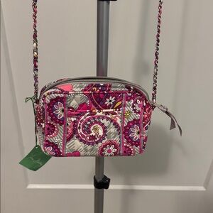 NWT Vera Bradley Women's Pink Gray Crossbody Bag